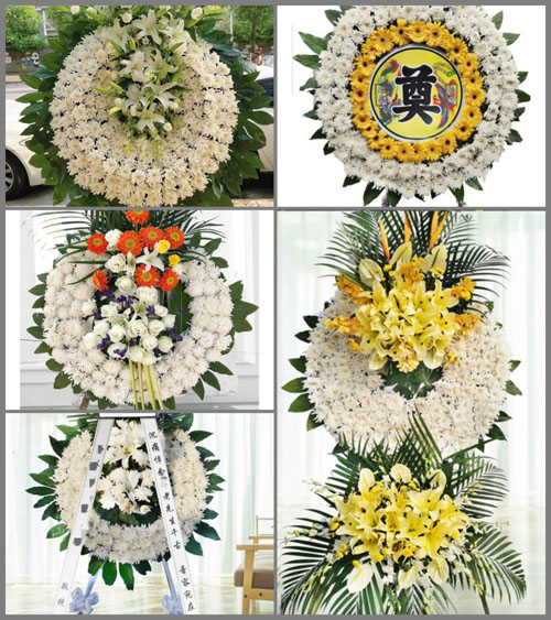 上海嘉定区嘉定工业区虬桥村花圈速递