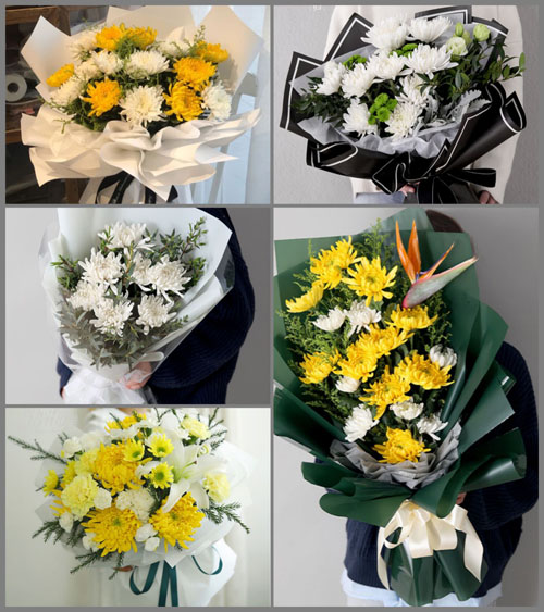 上海嘉定区嘉定工业区虬桥村白事花束代送